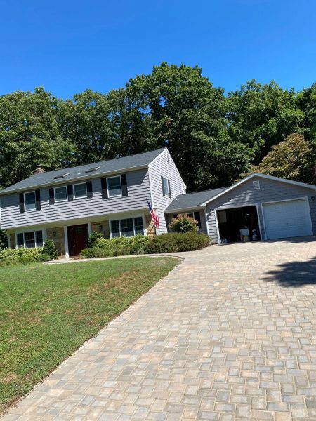 Interlock concrete paver driveway Riverhead, Suffolk County