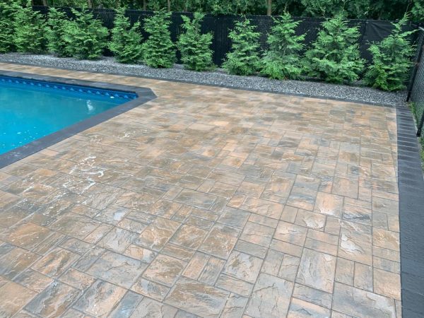 Pool decking with pavers in Riverhead, 11901